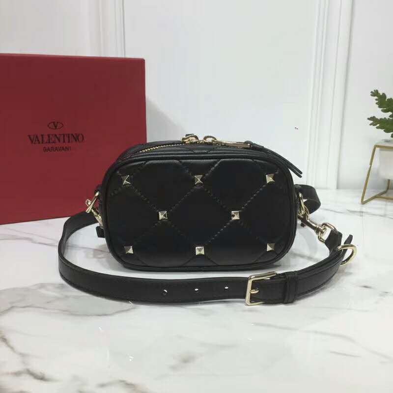 2019 VALENTINO SMALL QUILTED BOOMSTUD CROSSBODY BAG