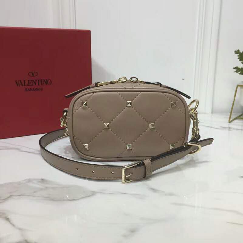 2019 VALENTINO SMALL QUILTED BOOMSTUD CROSSBODY BAG