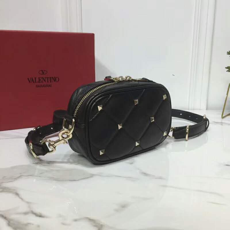 2019 VALENTINO SMALL QUILTED BOOMSTUD CROSSBODY BAG