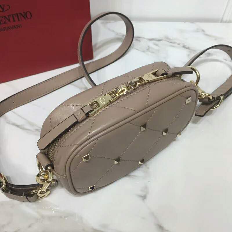 2019 VALENTINO SMALL QUILTED BOOMSTUD CROSSBODY BAG