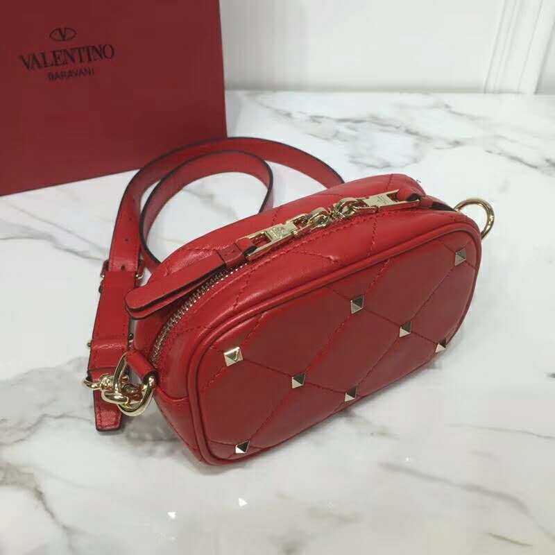 2019 VALENTINO SMALL QUILTED BOOMSTUD CROSSBODY BAG