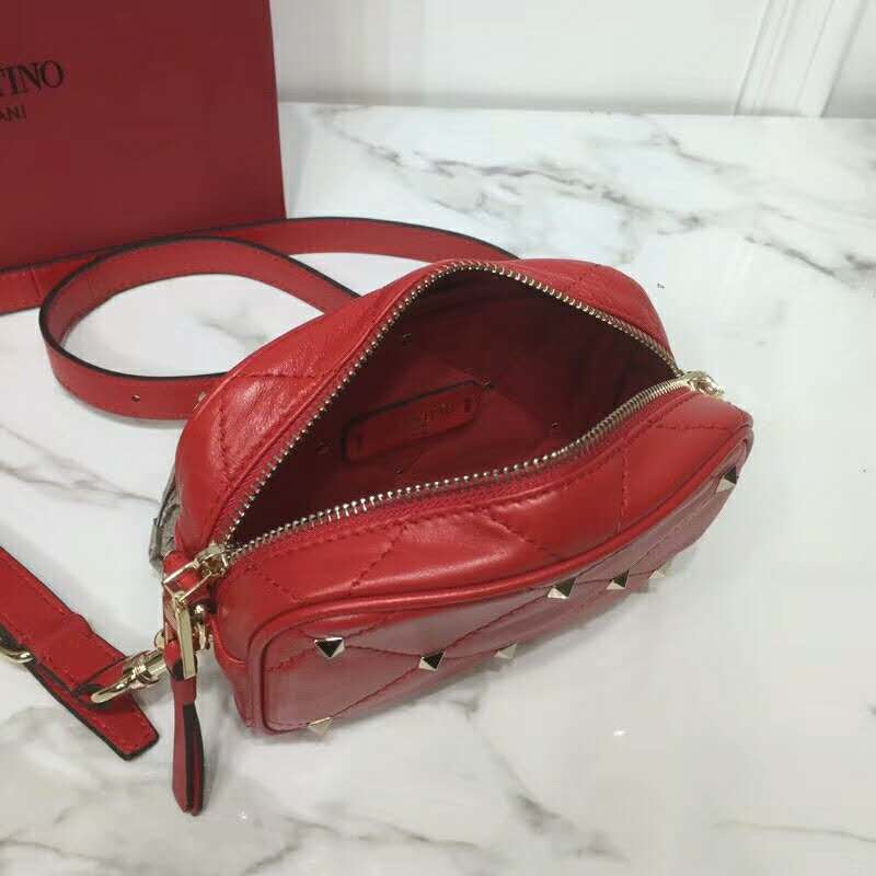 2019 VALENTINO SMALL QUILTED BOOMSTUD CROSSBODY BAG