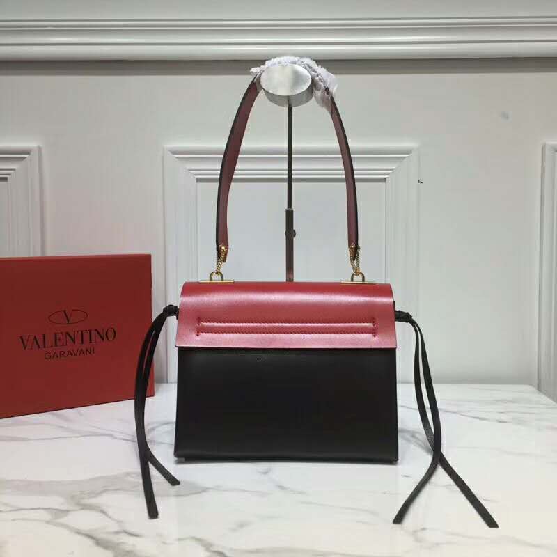 2019 VALENTINO SMALL VRING SMOOTH CALFSKIN SHOULDER BAG