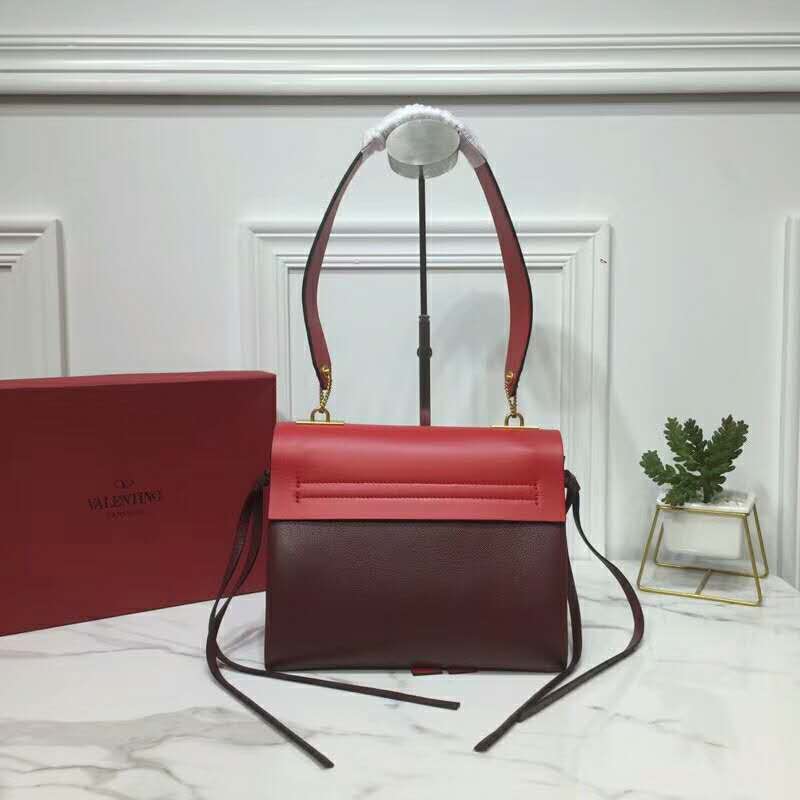 2019 VALENTINO SMALL VRING SMOOTH CALFSKIN SHOULDER BAG