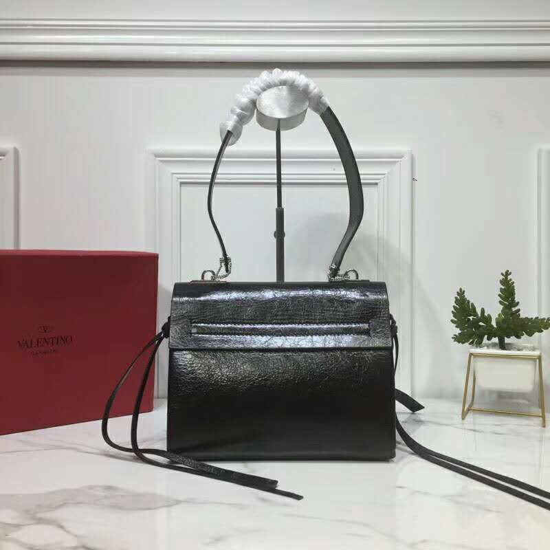 2019 VALENTINO SMALL VRING SMOOTH CALFSKIN SHOULDER BAG