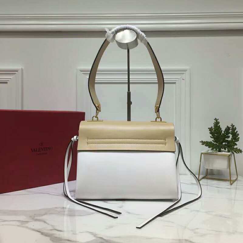 2019 VALENTINO SMALL VRING SMOOTH CALFSKIN SHOULDER BAG