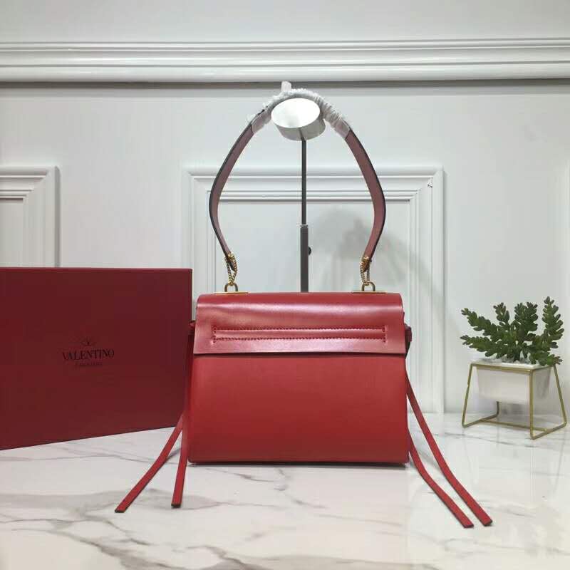 2019 VALENTINO SMALL VRING SMOOTH CALFSKIN SHOULDER BAG