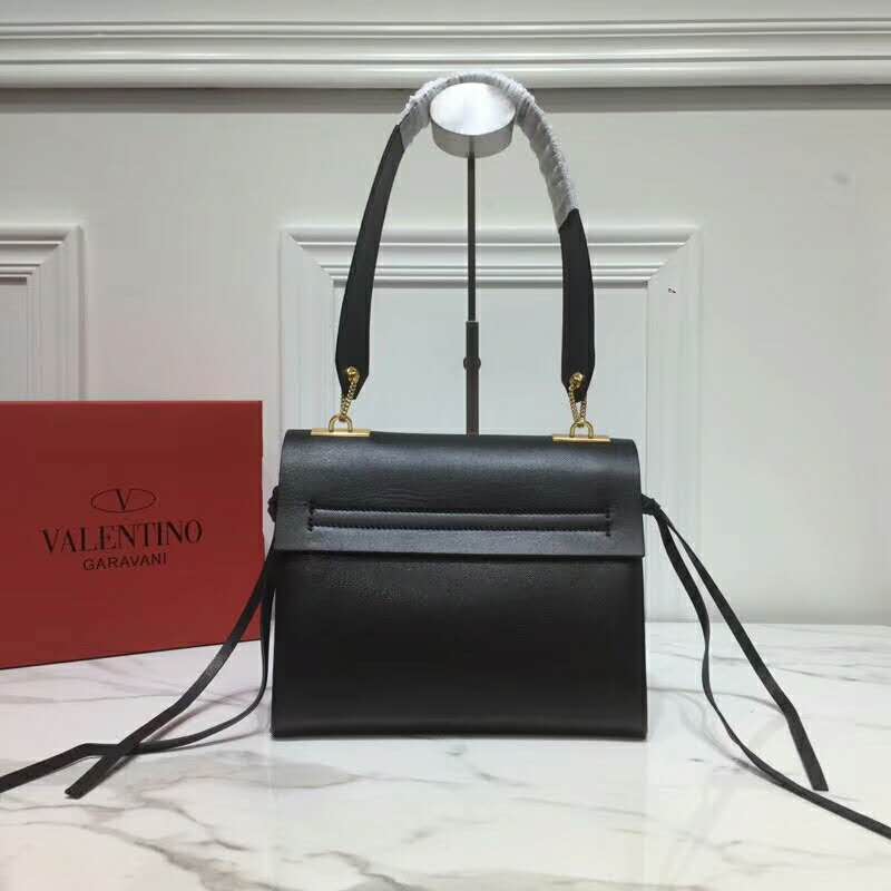 2019 VALENTINO SMALL VRING SMOOTH CALFSKIN SHOULDER BAG