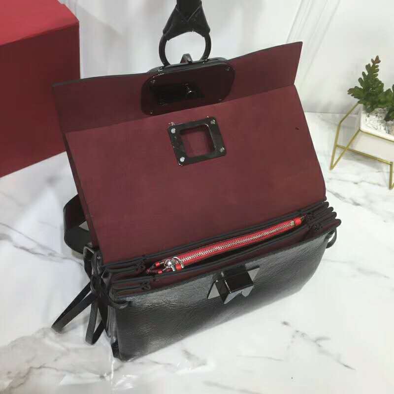 2019 VALENTINO SMALL VRING SMOOTH CALFSKIN SHOULDER BAG