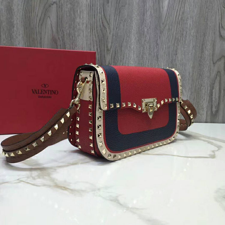 2019 Valentino GUITAR ROCKSTUD ROLLING CROSS BODY BAG