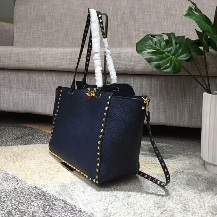 2019 Valentino ROCKSTUD NOIR MEDIUM TOTE