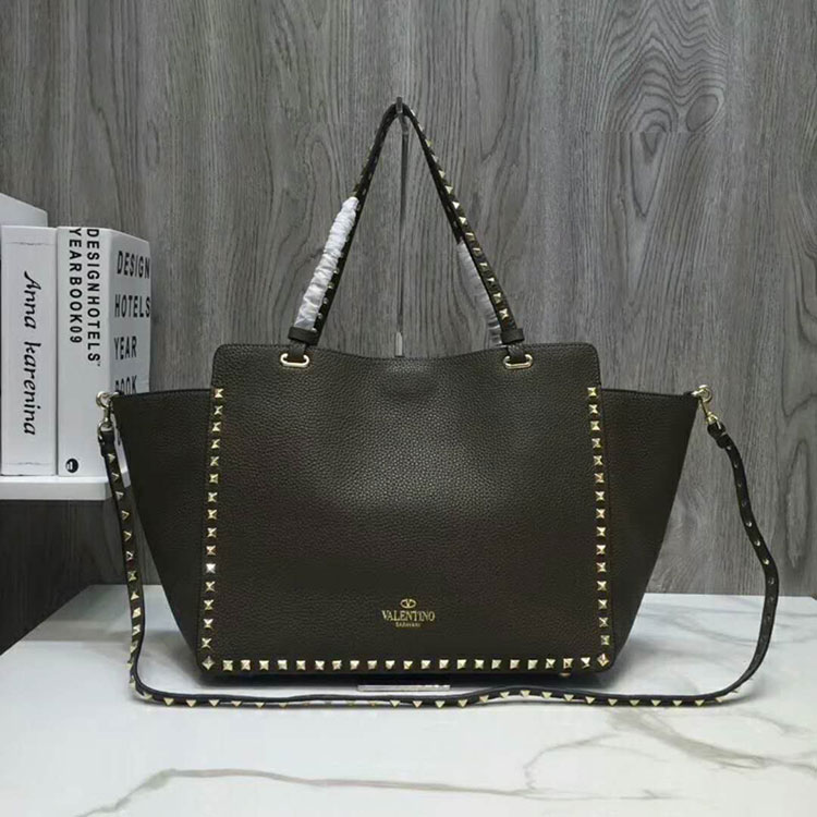 2019 Valentino ROCKSTUD NOIR MEDIUM TOTE