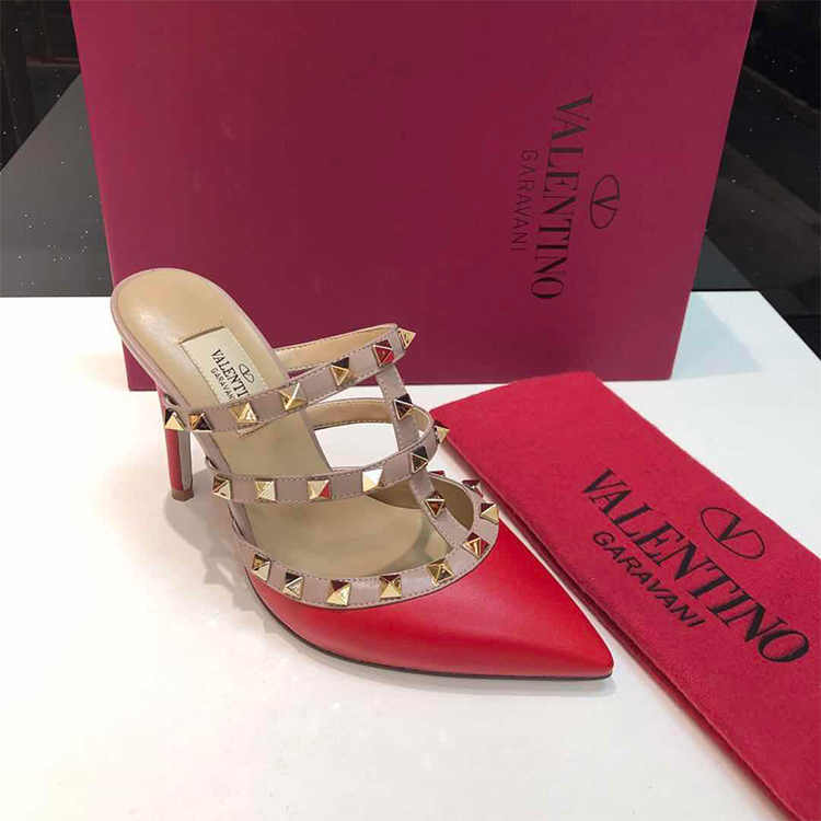 2019 Valentino women shoes in Heel 9.5cm