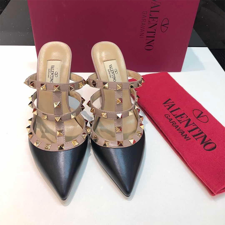 2019 Valentino women shoes in Heel 9.5cm