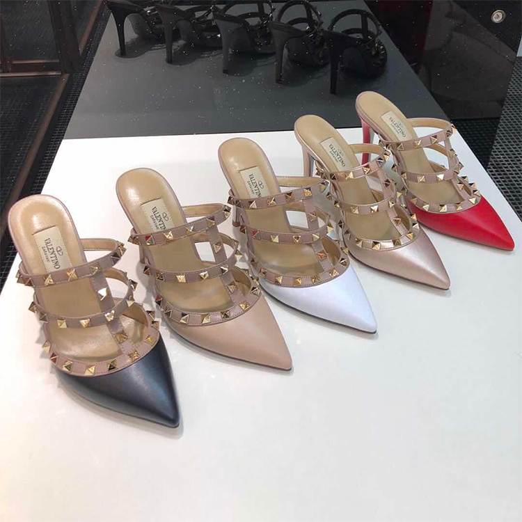 2019 Valentino women shoes in Heel 9.5cm