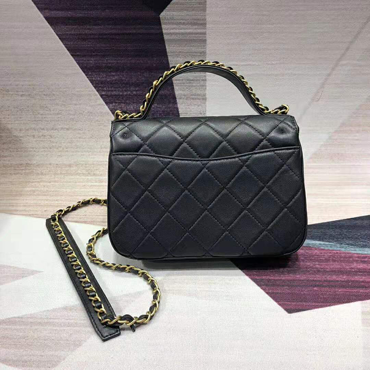 2019 chanel small flap bag with top handle