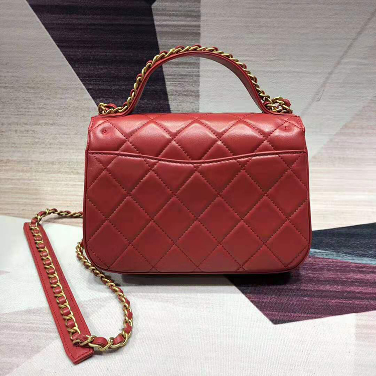 2019 chanel small flap bag with top handle