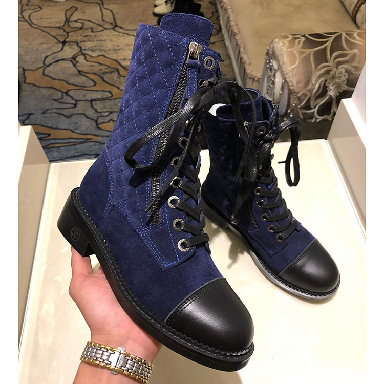 2019 chanle women Boots in Nubuck leather