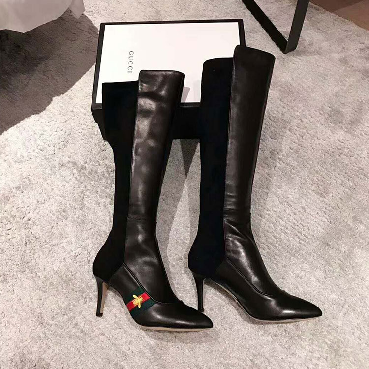 2019 gucci women Boots in Calfskin Heel 7.5cm