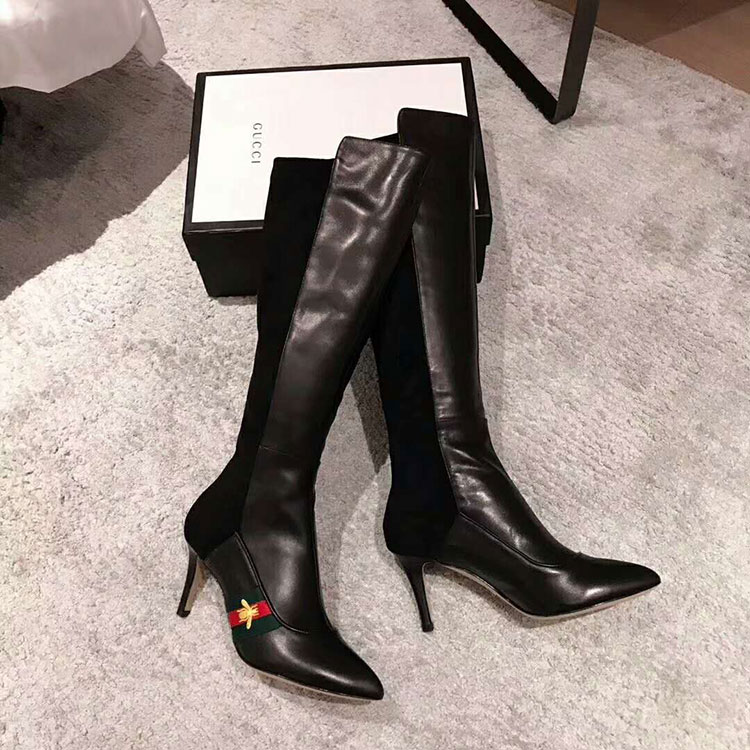 2019 gucci women Boots in Calfskin Heel 7.5cm