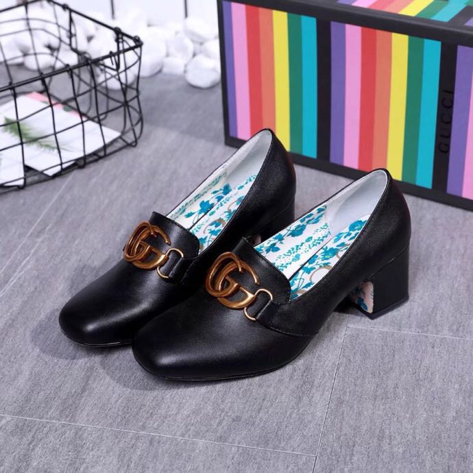 2019 gucci women Shoes in Calfskin Heel 5.5cm