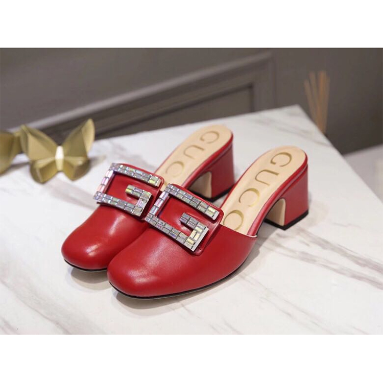 2019 gucci women Shoes in Calfskin Heel 5.5cm