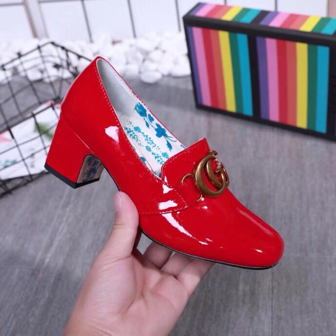 2019 gucci women Shoes in Patent leather Heel 5.5cm