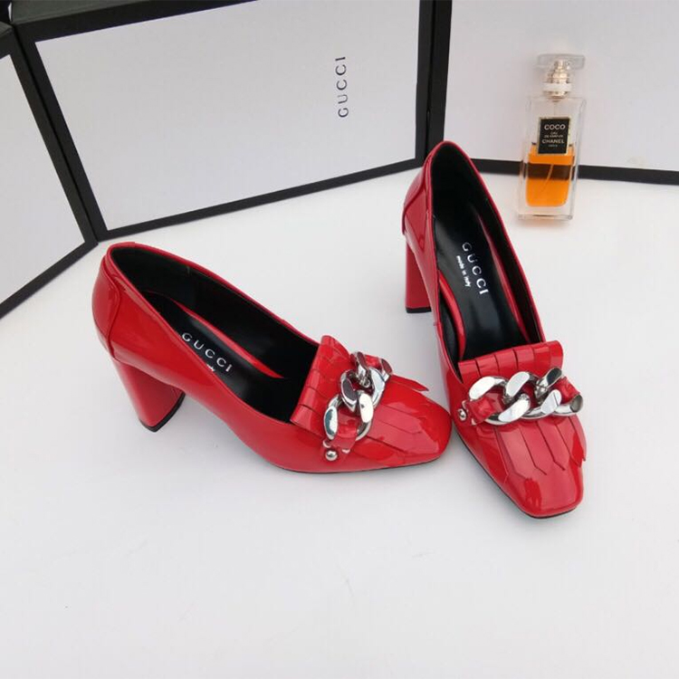 2019 gucci women shoes in Calfskin Heel 8cm