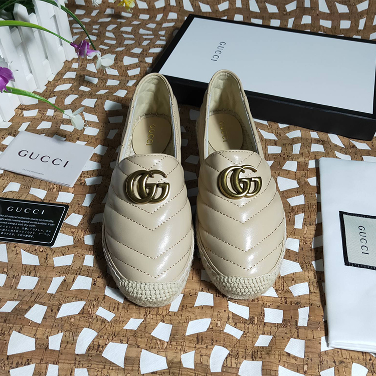 2019 gucci women shoes in Lambskin