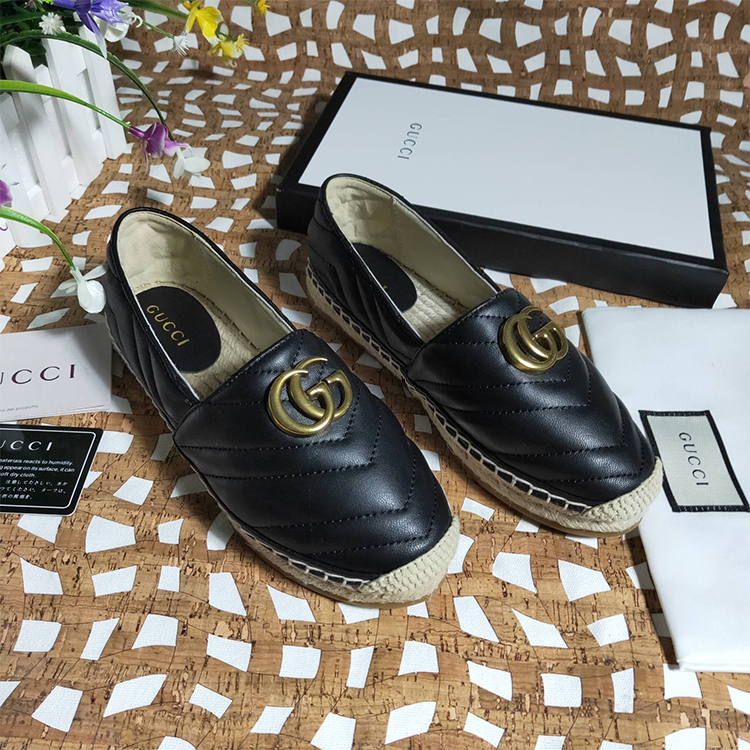 2019 gucci women shoes in Lambskin