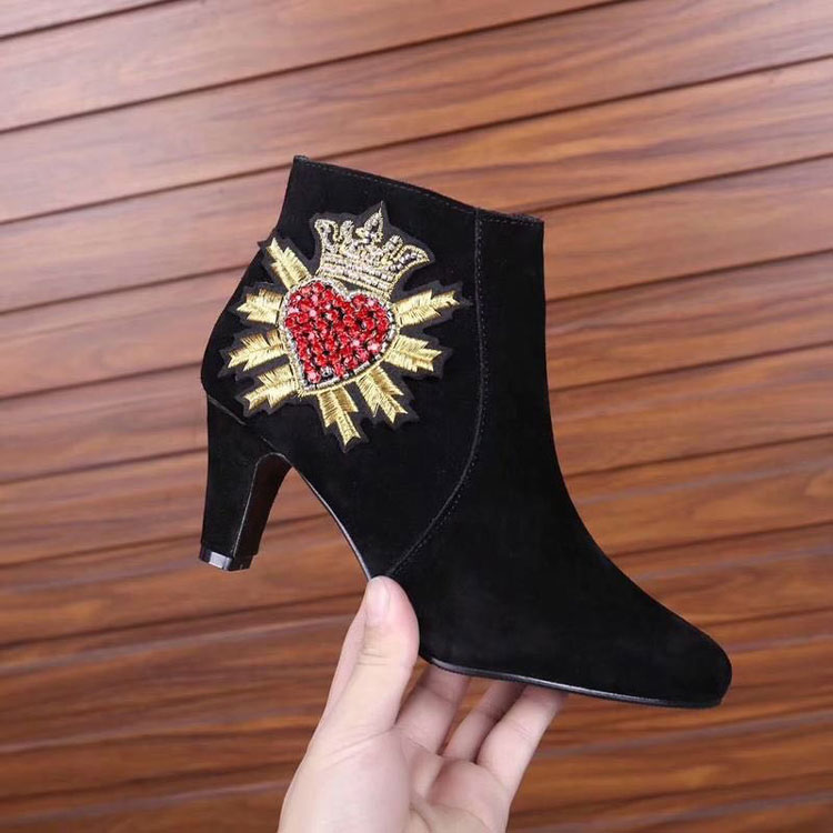 2019 gucci women shoes in Nubuck Leather Heel 5cm