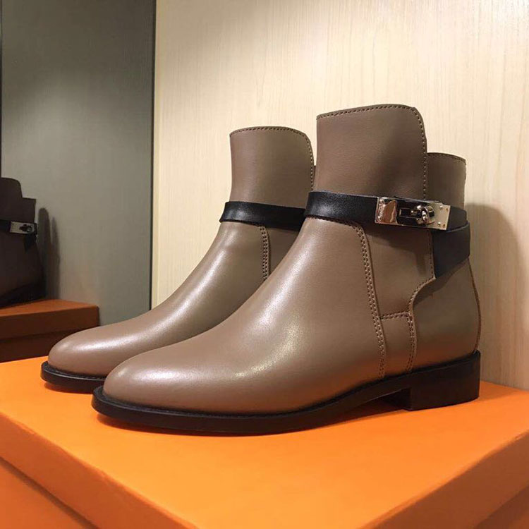 2019 hermes women Boots in Calfskin