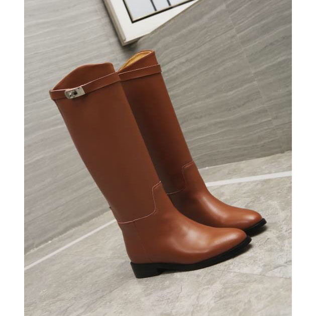 2019 hermes women Boots in Calfskin