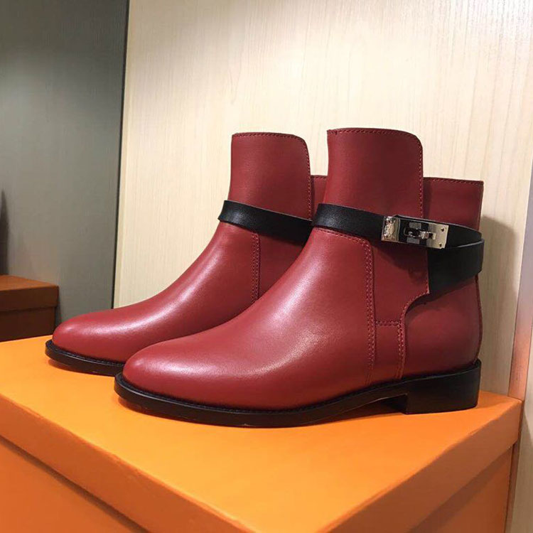 2019 hermes women Boots in Calfskin