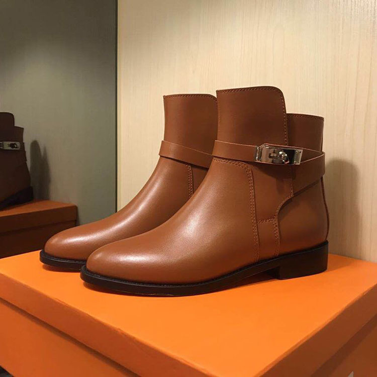 2019 hermes women Boots in Calfskin