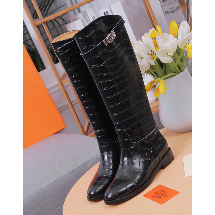 2019 hermes women Boots in Calfskin