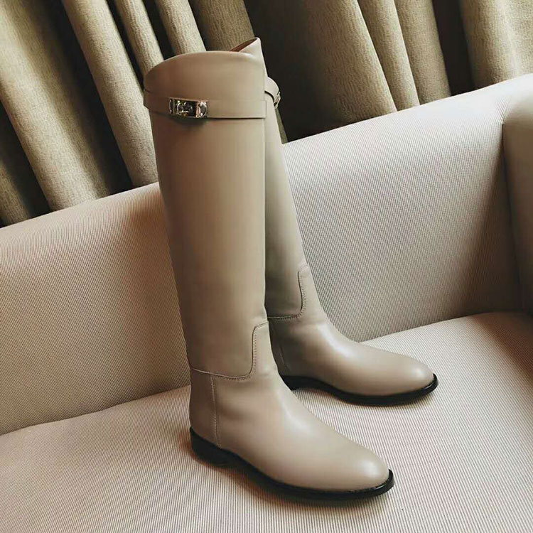 2019 hermes women Boots in Calfskin