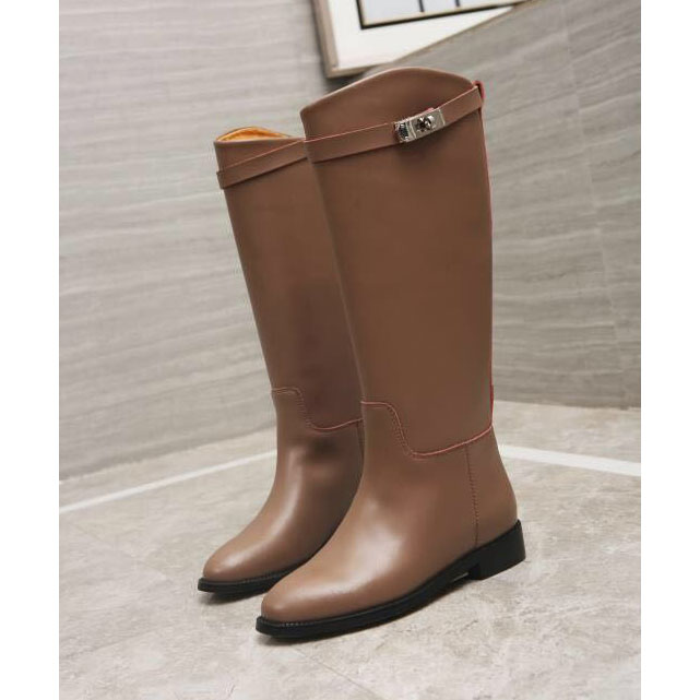 2019 hermes women Boots in Calfskin