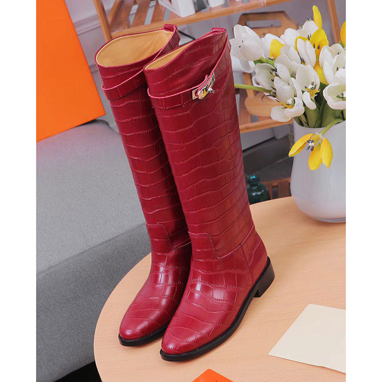 2019 hermes women Boots in Calfskin