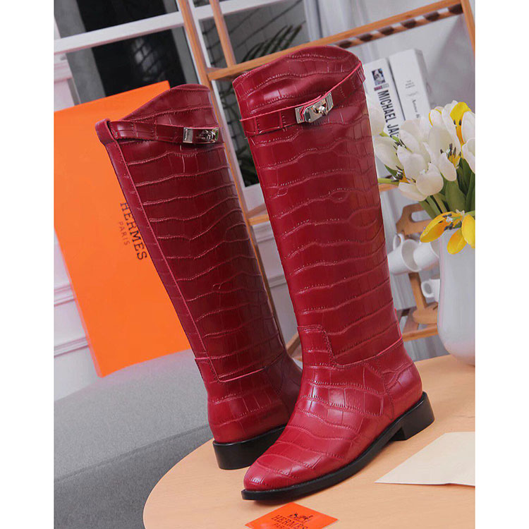 2019 hermes women Boots in Calfskin