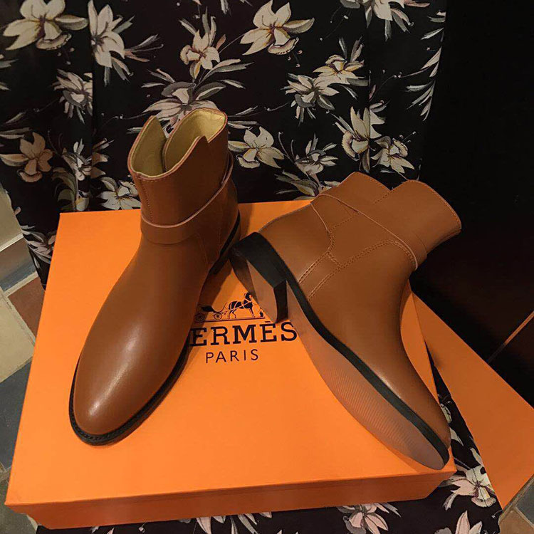 2019 hermes women Boots in Calfskin