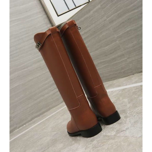 2019 hermes women Boots in Calfskin