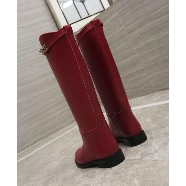 2019 hermes women Boots in Calfskin