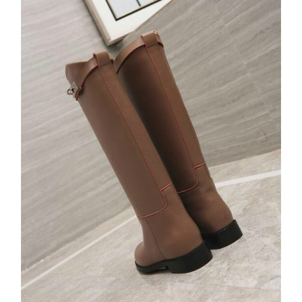 2019 hermes women Boots in Calfskin