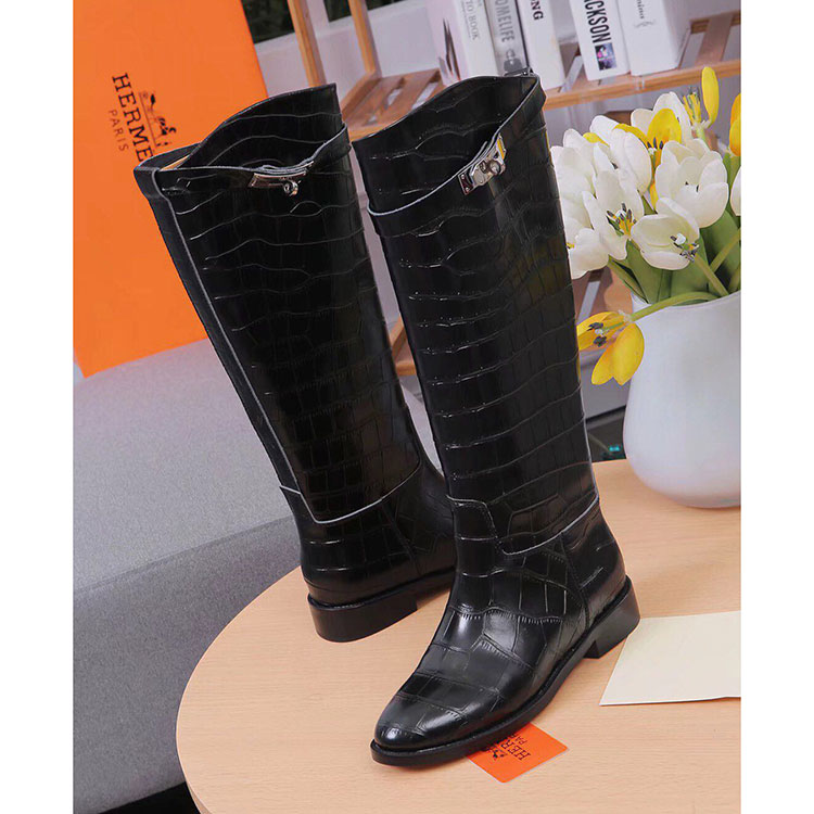 2019 hermes women Boots in Calfskin