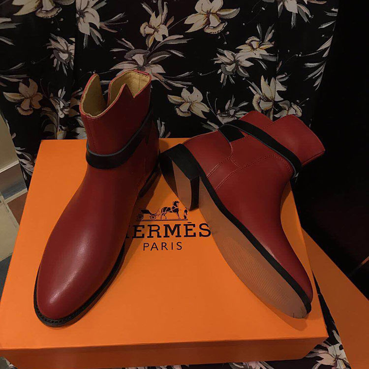 2019 hermes women Boots in Calfskin