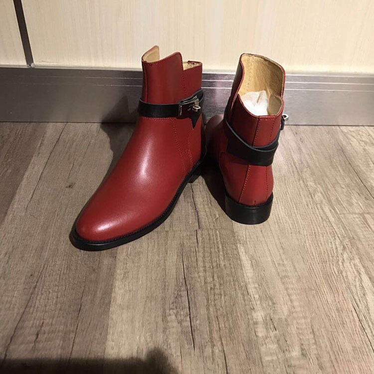 2019 hermes women Boots in Calfskin