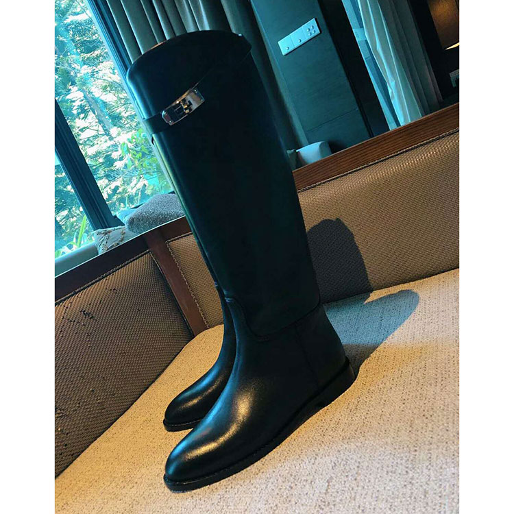 2019 hermes women Boots in Calfskin