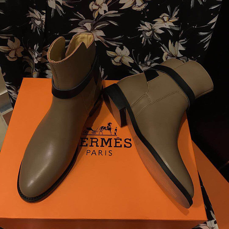 2019 hermes women Boots in Calfskin