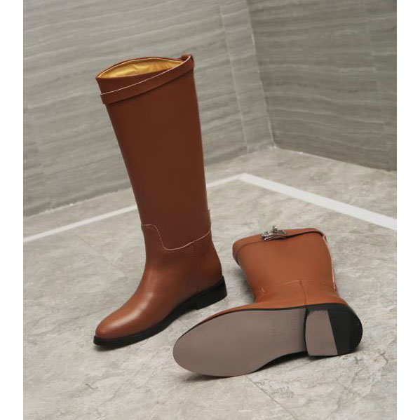 2019 hermes women Boots in Calfskin